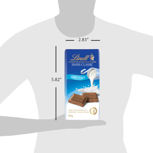 Lindt Swiss Classic Milk Chocolate Bar 100 g