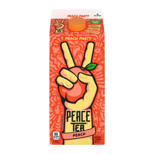 Peace Tea Iced Tea Peach Party 1.75 L (can)