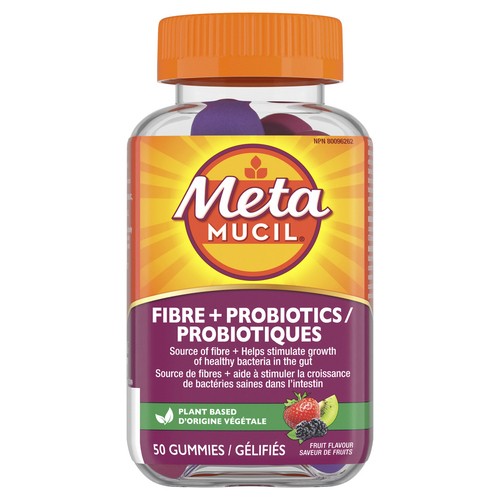 Metamucil Fiber Probiotics Vitamin Gummies 50 Count