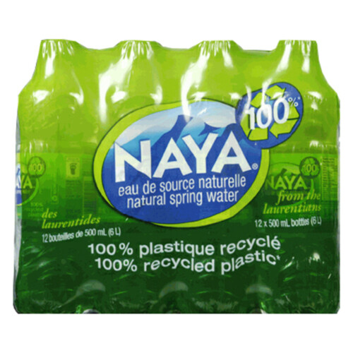 Naya Natural Spring Water 12 x 500 ml (bottles)