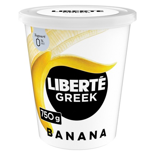Liberté Greek Yogurt 0% Banana 750 g