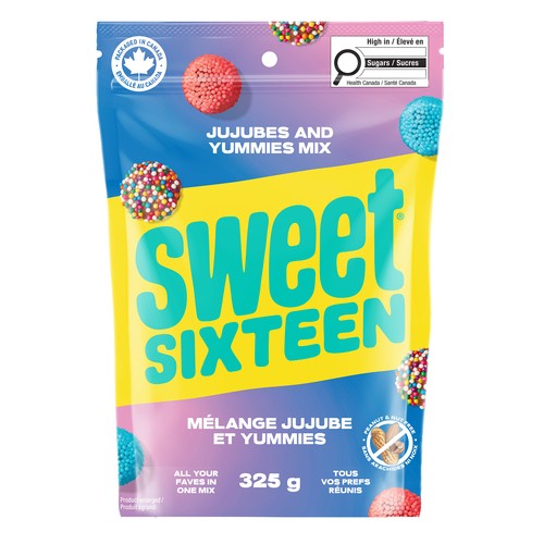Sweet Sixteen Candy Jujubes & Yummies Mix 325 g