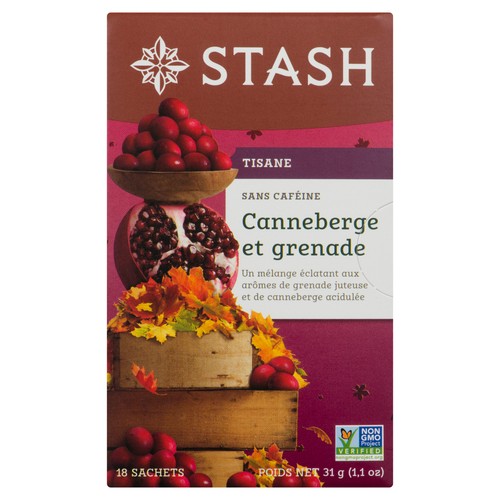 Stash Caffeine-Free Herbal Tea Cranberry Pomegranate 18 EA