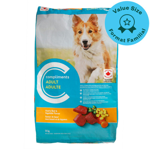 Compliments Dog Food Adult Beef & Vegetable 14 kg