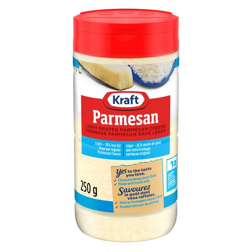 Kraft Light Parmesan cheese 250 g