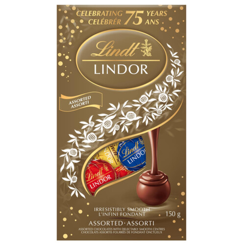 Lindt Lindor Assorted Chocolate Truffles Bag 150 g 