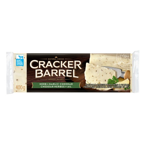 Cracker Barrel Cheese Herb & Garlic Cheddar 400 g
