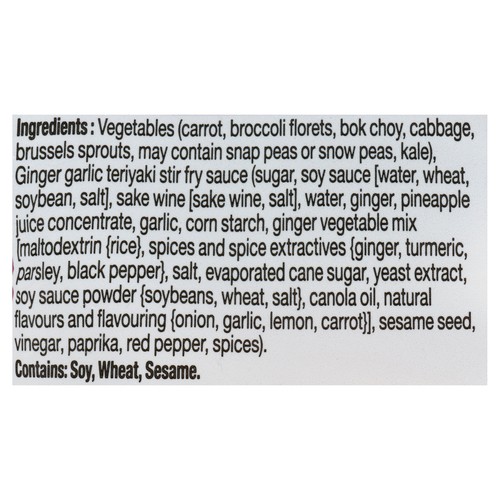 Taylor Farms Saute Kit Ginger Garlic 708 g