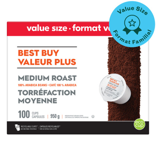 Best Buy Coffee Pods Medium Roast Value Size 100 Cups