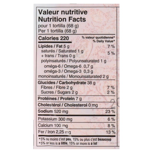 Mejicano Tortillas Tomato And Basil 10Inch 400 g Voilà Online