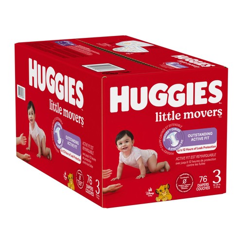 Huggies Diapers Little Movers Size 3 76 count