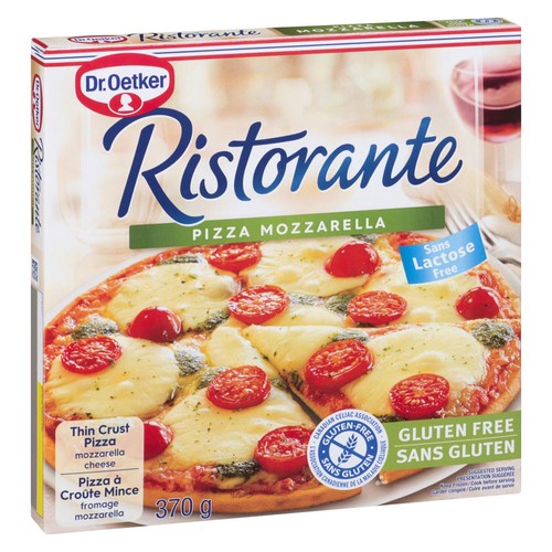 Dr. Oetker Ristorante Gluten-Free Frozen Pizza Vegetarian Mozzarella 370 g