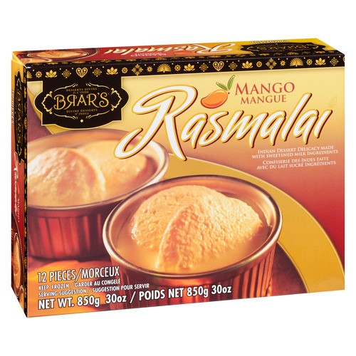 Brar's Frozen Dessert Rasmalai Mango 850 g