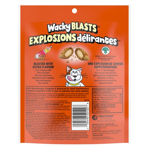 Temptations Cat Treats Wacky Blasts Cluckin' Bacon 180 g