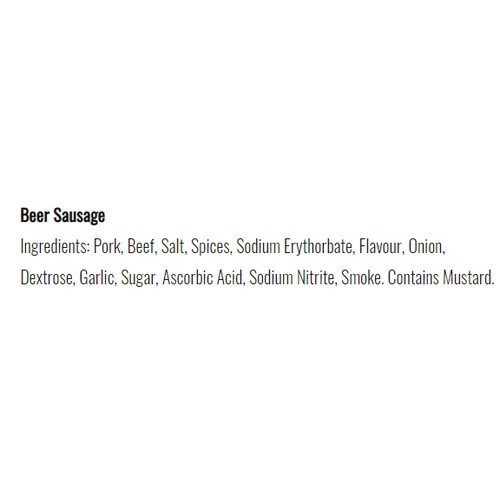 Drake Beer Sausage 375 g