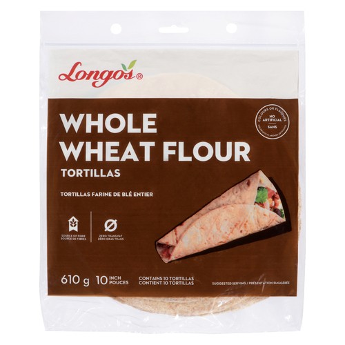 Longo's Tortilla Whole Wheat 610 g