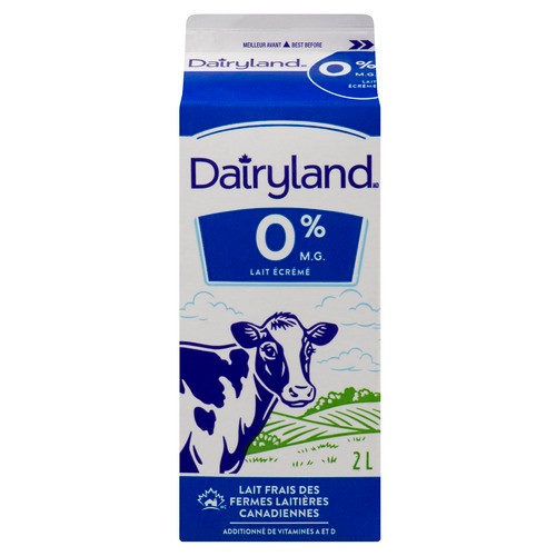 Dairyland Fat Free 0% Milk Skim 2 L