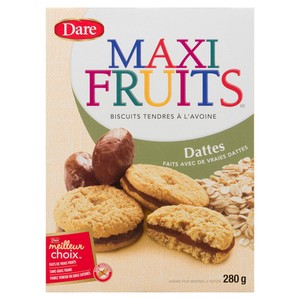 Dare Maxi Fruits Biscuits tendres à l'avoine et dattes 280 g