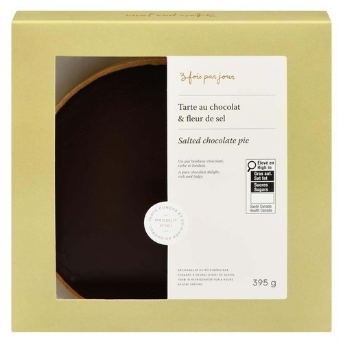 3 Fois Par Jour Pie Salted Chocolate 395 g (frozen)