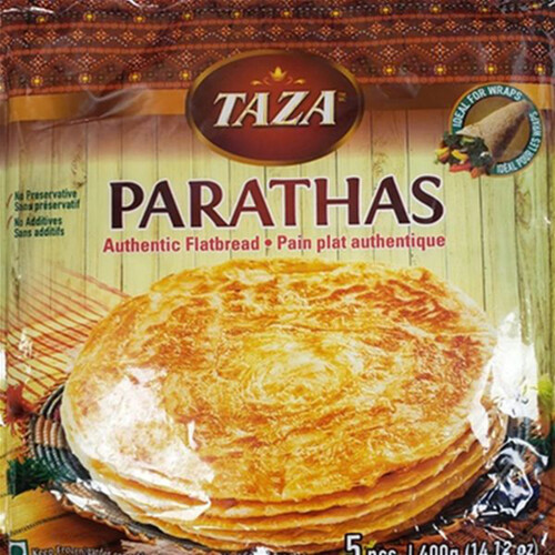 Taza Plain Paratha 400 g (frozen)