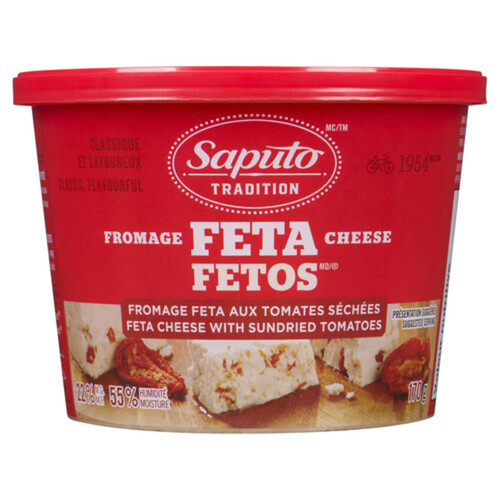 Saputo Feta Cheese With Sundried Tomatoes 170 g