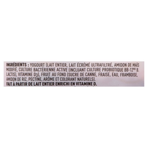 Iögo 2.8% Yogurt Fruit On The Bottom Strawberry-Raspberry 500 g
