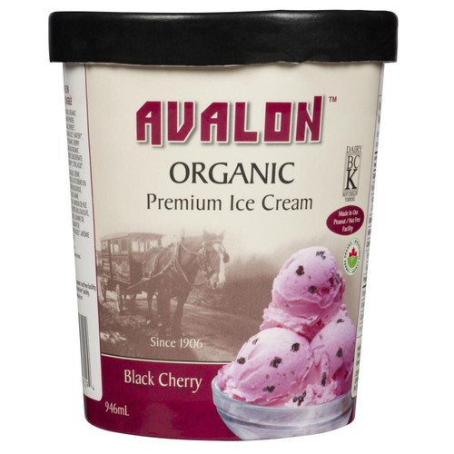 Avalon Organic Ice Cream Black Cherry 946 ml