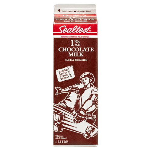 Sealtest 1% Partly Skimmed Chocolate Milk 1 L