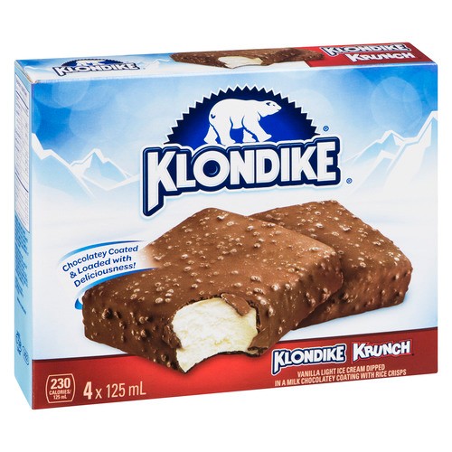 Klondike Krunch Ice Cream Bar 4 x 125 ml