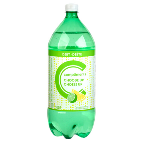 Compliments Diet Soft Drink Lemon Lime 2 L (bottle)