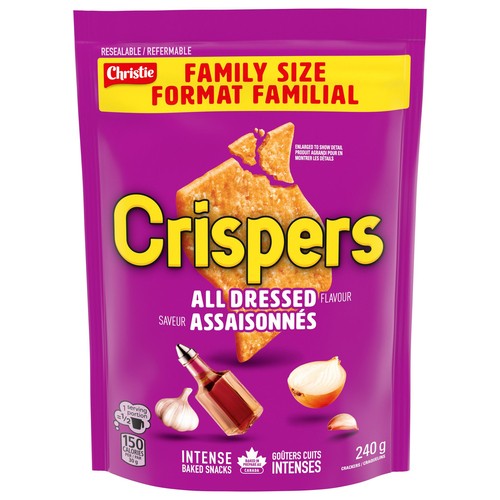 Crispers Crackers All Dressed 240 g