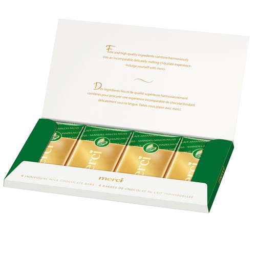 Merci Chocolate Bar Hazelnut Almond 100 g