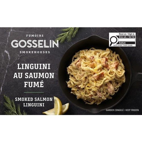 Gosselin Smokehouses Frozen Pasta Smoked Salmon Linguini 600 g