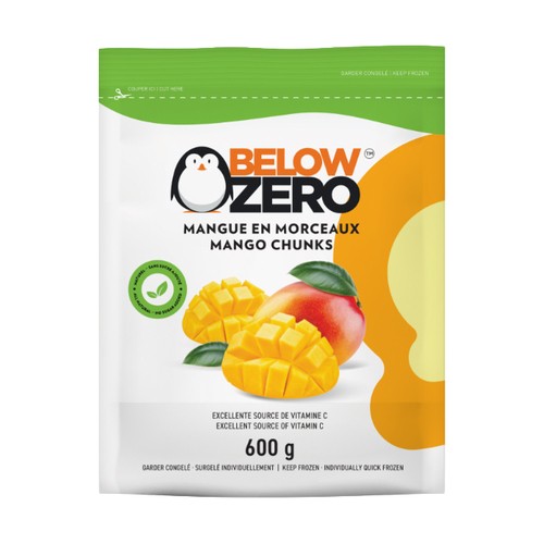 Below Zero Frozen Fruit Mango Chunks 600 g
