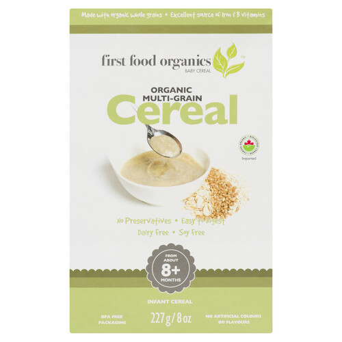 First food store organics baby cereal