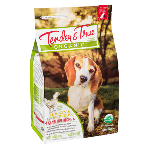 Tender & True Organic Dry Dog Food Chicken & Liver 1.8 kg