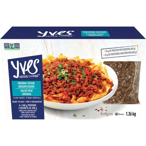 Yves Plant Based Veggie Ground Rounds Original 1.36 kg