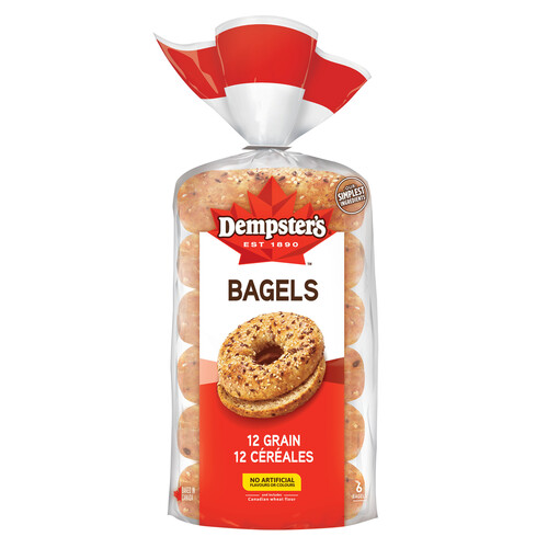 Dempster's Bagels 12 Grain 6 Pack 510 g