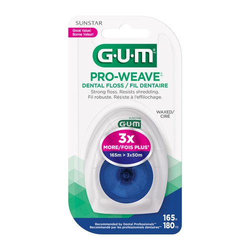 GUM Pro-Weave Waxed String Floss 165 m