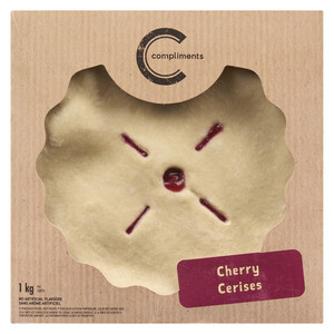 Compliments Frozen Cherry Pie 9-inch 1 kg