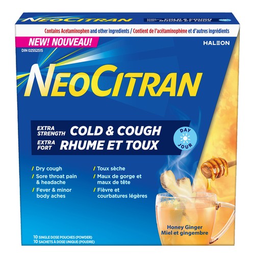 NeoCitran Cold & Cough Remedies Daytime Honey Ginger 10 Pack