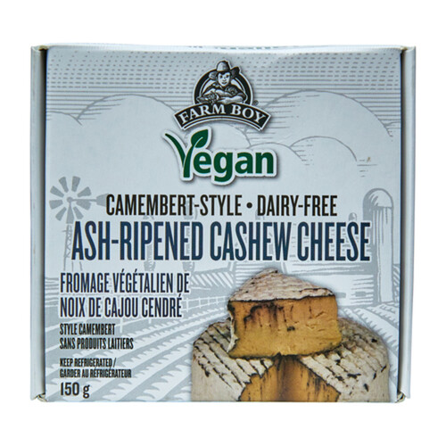 Farm Boy Vegan Cheese Ash-Ripened Cashew 150 g