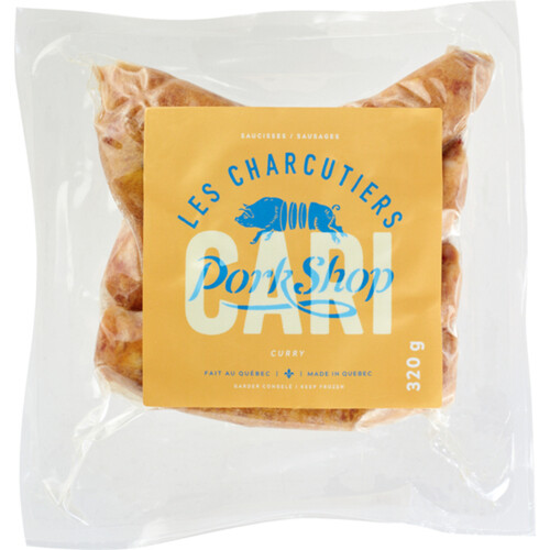 Les Charcutiers Pork Shop Frozen Sausages Curry 320 g