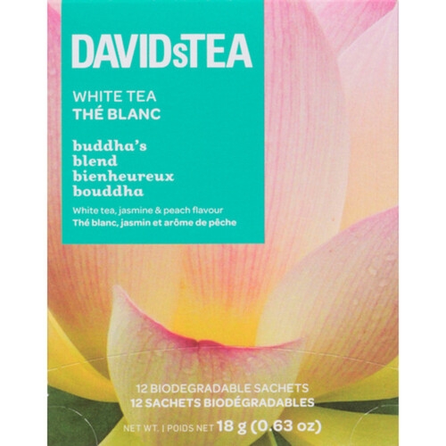 DAVIDsTEA White Tea Buddha's Blend 12 Sachets