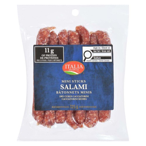 Italia Mini Salami Sticks Dry Cured Cacciatorini 125 g