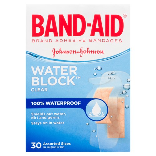 Band-Aid Clear Waterblock Bandages 30 EA