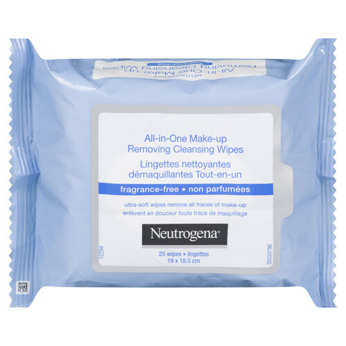Neutrogena All In One Wipes Fragrance-Free 25 Sheets