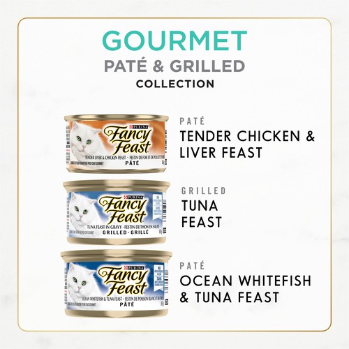 Fancy Feast Wet Cat Food Gourmet Food Variety Pack 12 x 85 g
