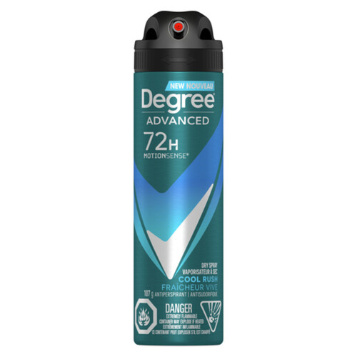 Degree Advanced Men Dry Spray Antiperspirant Cool Rush 107 g
