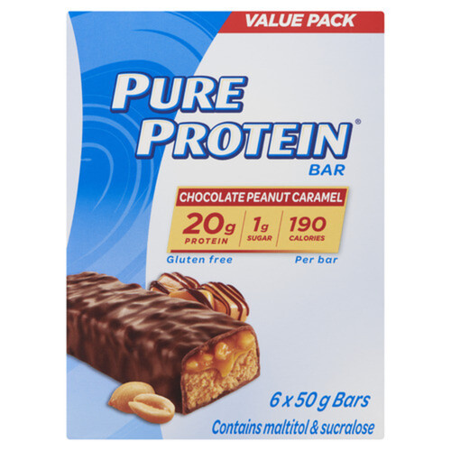 Pure Protein Bar Chocolate Peanut Caramel Value Pack 300 g